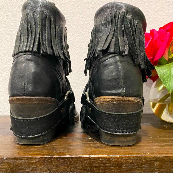 AllSaints Bonny Cuban Fringe Harness Ankle Boots (Size 6) (EU 36)🌹 - Picture 9 of 16
